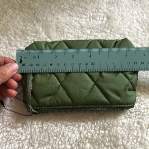 Vera Bradley Olive Quilted Cosmetic Bag - Picture 6 of 7